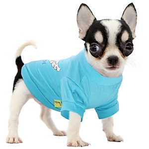 Летняя/весенняя одежда для собак, голубой поло